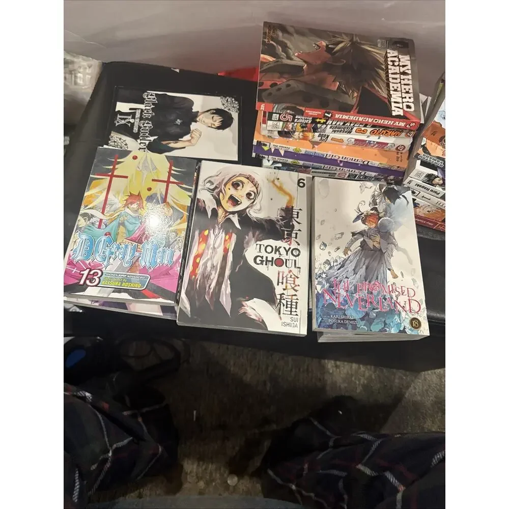 Lot of 26 Manga Books Naruto Haikyu Tokyo Ghoul Demon Slayer Fullmetal Anime